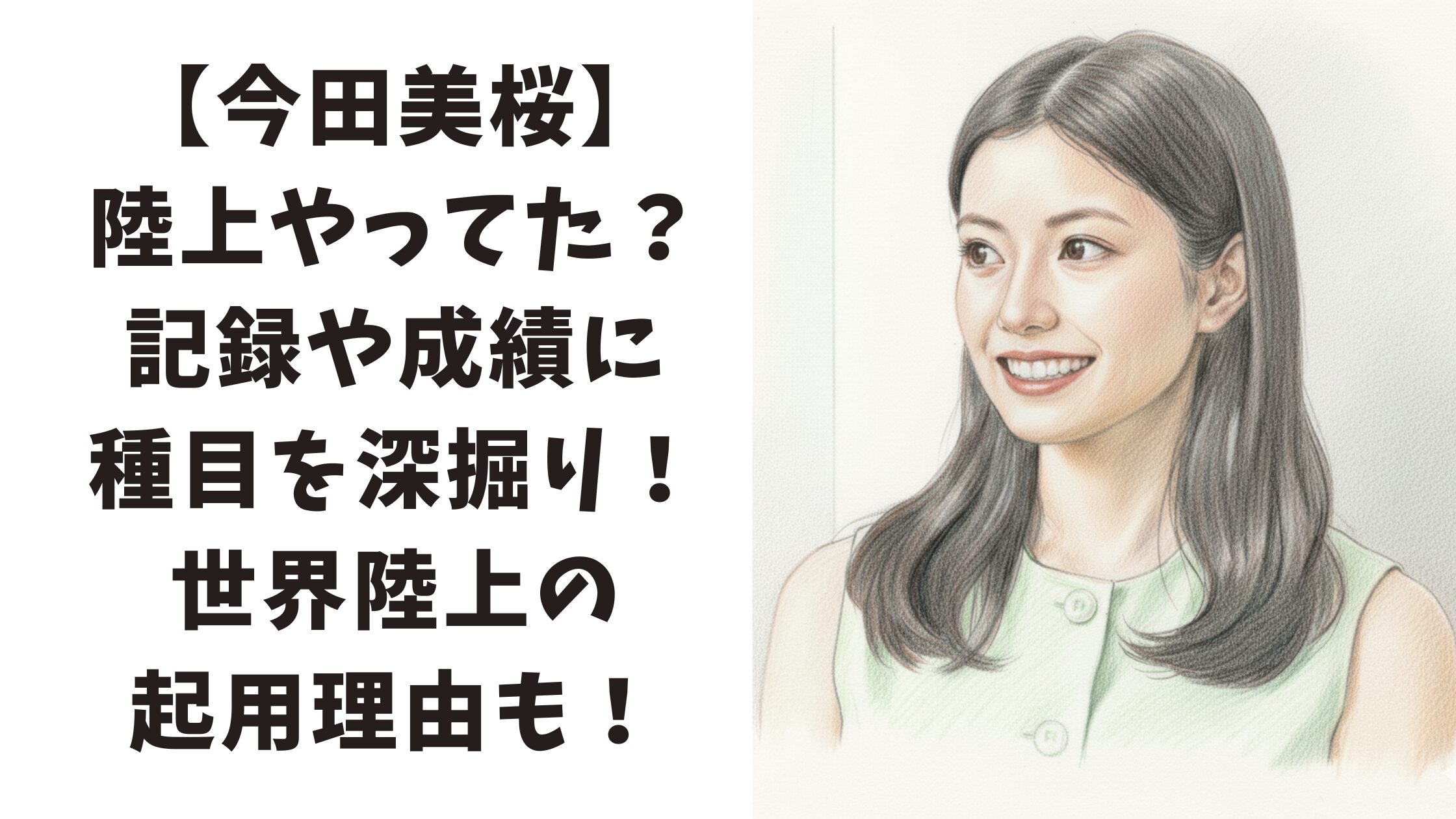 【今田美桜】陸上やってた？記録や成績 種目を深掘り！世界陸上の起用理由も！