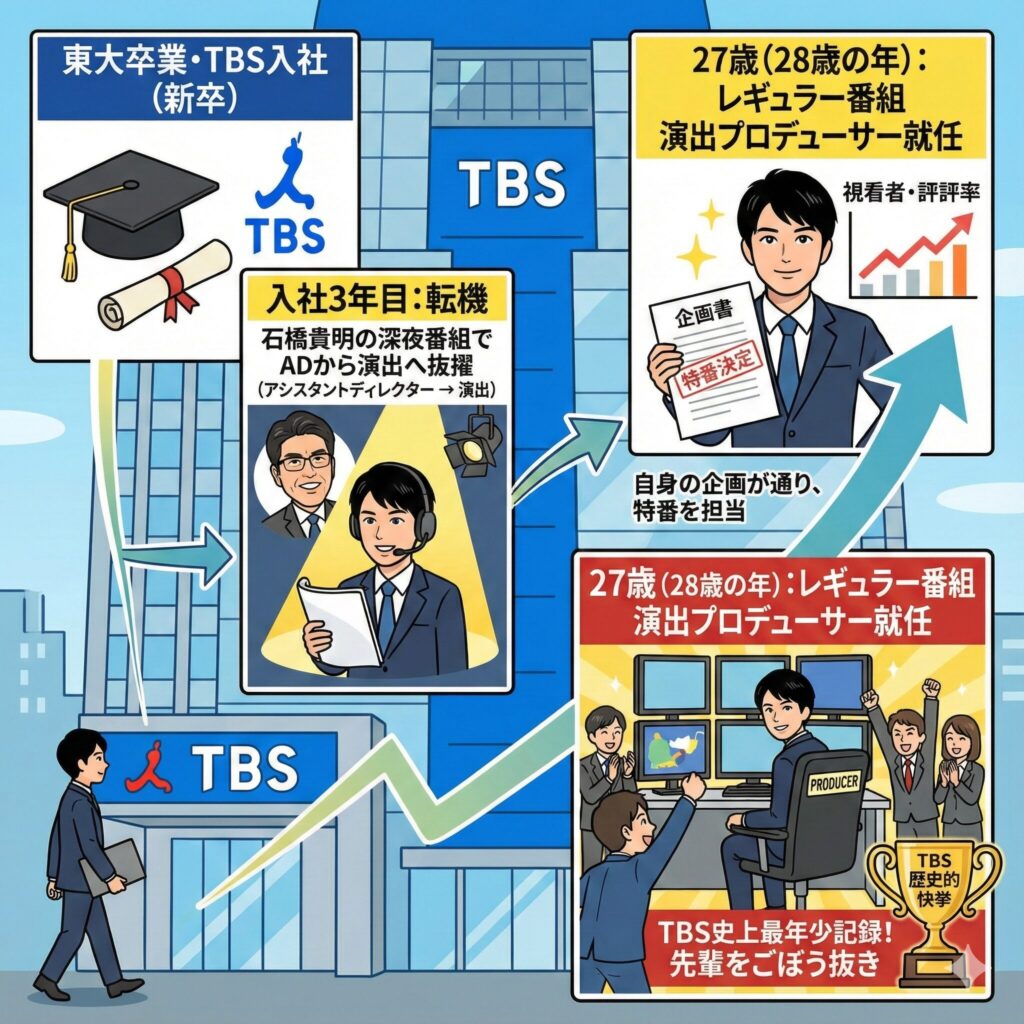 和田悟のTBSでの業績についての解説図解