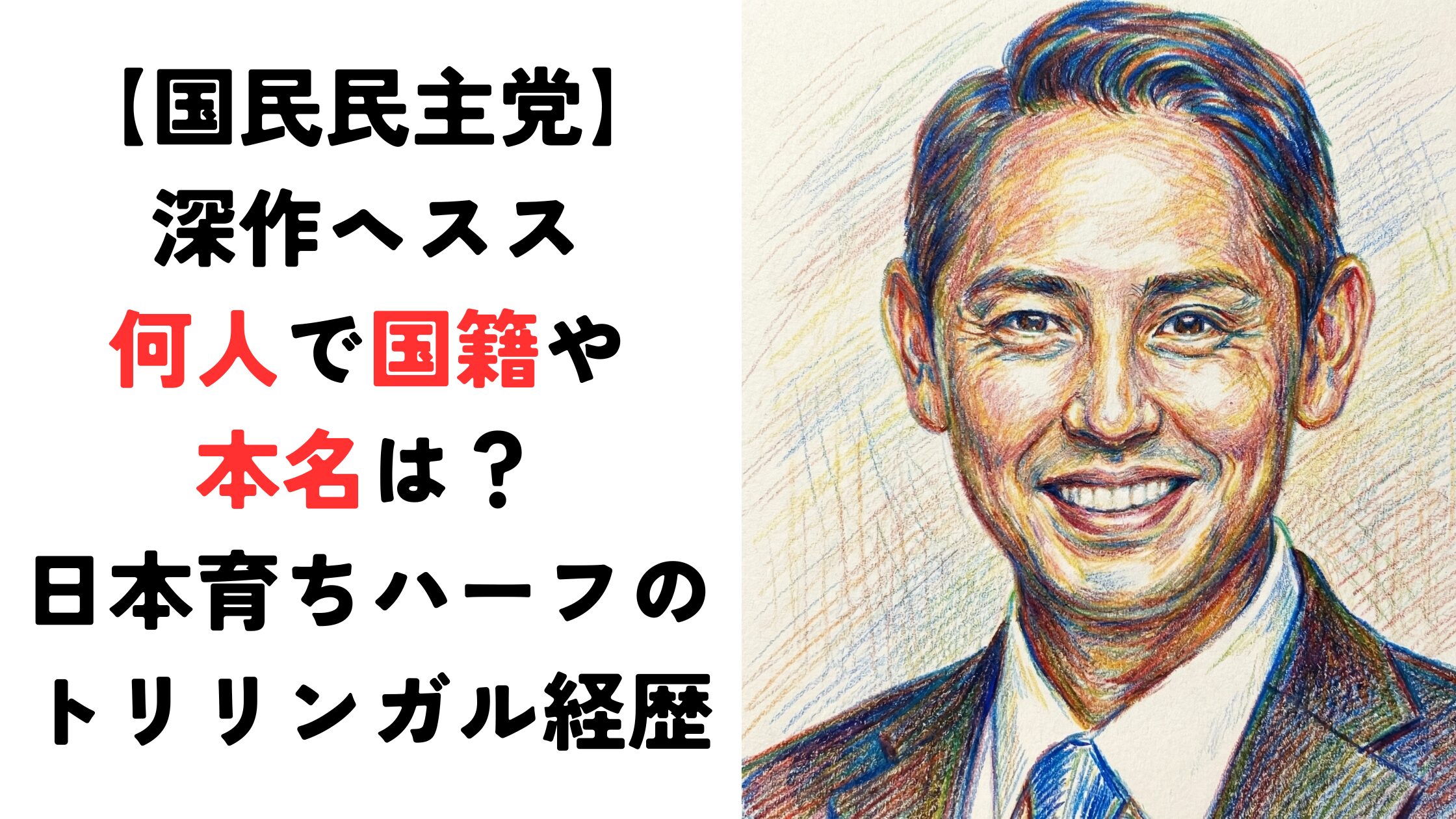 深作ヘススは何人で国籍は？本名や日本育ちハーフのトリリンガルな経歴！